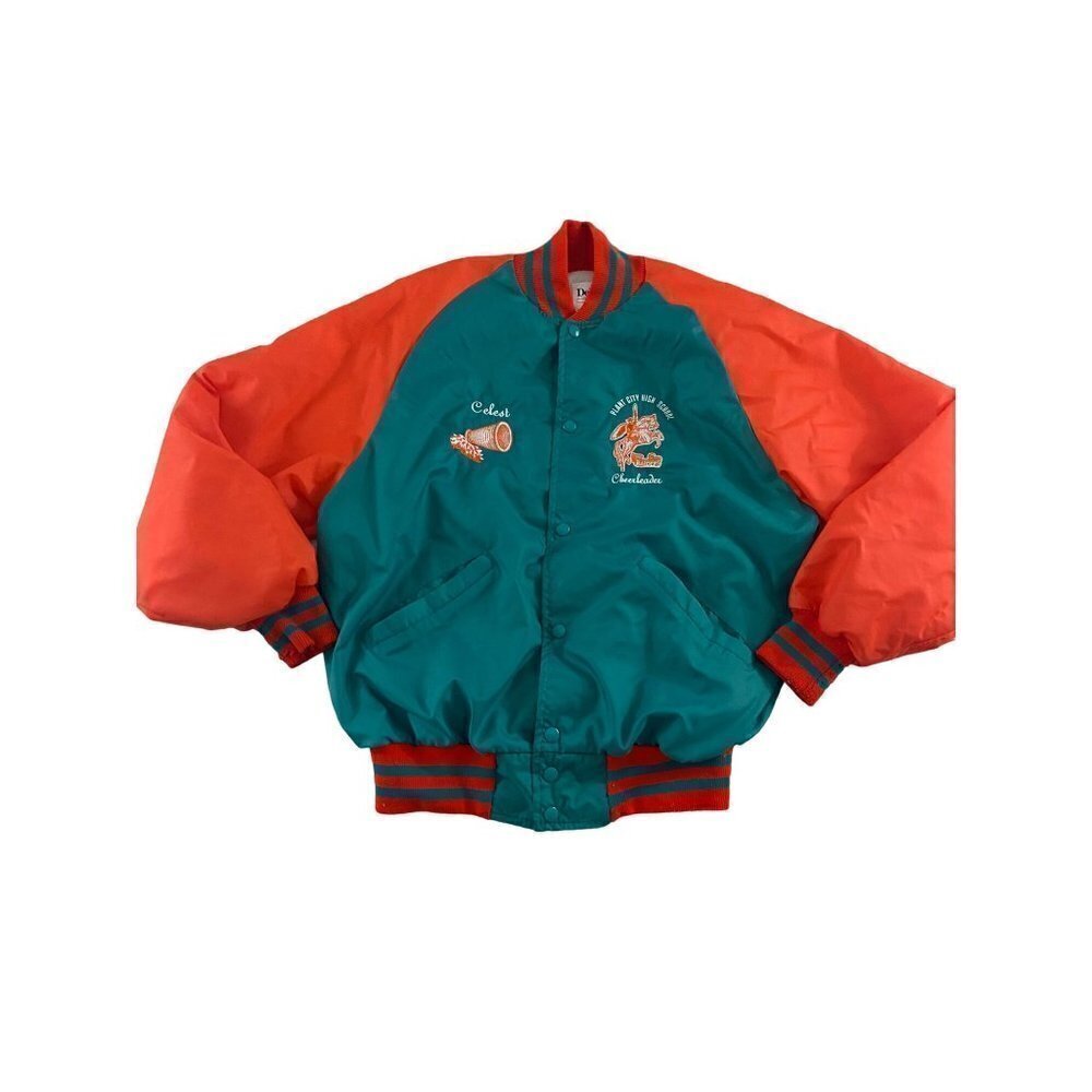 DeLong High School Raider Cheerleader Bomber Jacket - Large